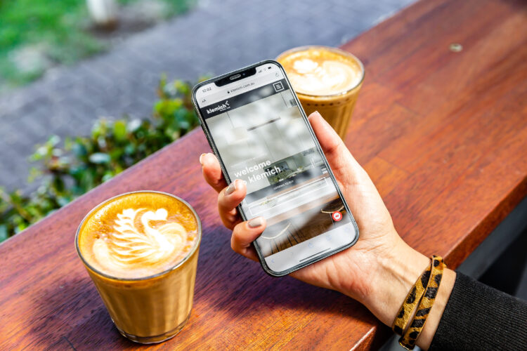 An outdoor entertaining area of a home on the market by Klemich Real Estate